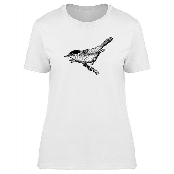 Vintage Bird Design T-Shirt Women -Image by Shutterstock, Female Large