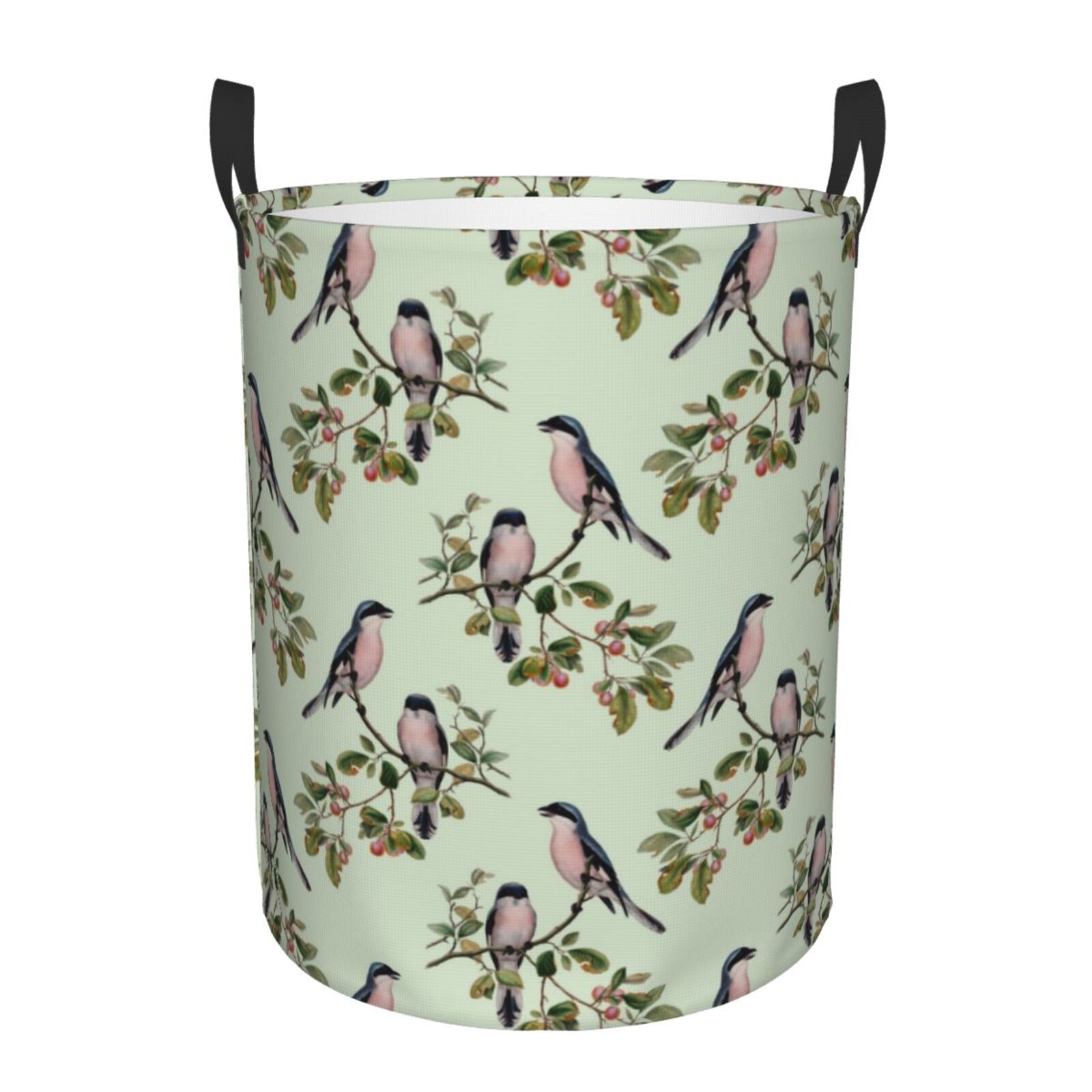 Vintage Bird Laundry Basket Freestanding Large Waterproof Laundry