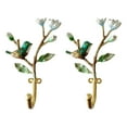 thumbnail image 1 of Vintage Bird Shaped Decorative Wall Hooks Rack Hangers for Hanging Clothes Coats Towels Keys Hats, 2 Pack Antique Metal Mounted Wall Hook, 1 of 7