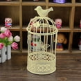 thumbnail image 1 of Vintage Birdcage Hanging Lantern with Hook for Tealight Candle Indoor Outdoor Decor, 1 of 4