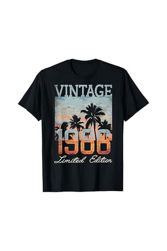 Vintage Birthday Gifts 1986 Limited Edition 35Th Birthday 35 Year Old Gift T-Shirt Unisex S To 5XL, Unisex T-Shirt