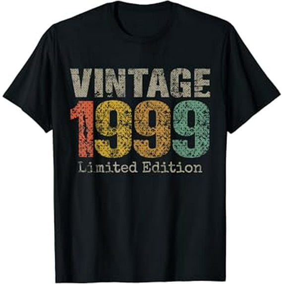 Vintage Birthday Gifts 1999 Limited Edition 22Nd Birthday 22 Year Old Hot Trending Vintage T-Shirt Unisex S To 5Xl