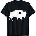 thumbnail image 1 of t-shirt Bison Lover American Buffalo National Park Souvenir Vintage T-ShirtMen and women can wear, black T-shirts, gifts. Age: M,L，XL 2XL, 3XL, 4XL, 1 of 4