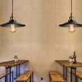 thumbnail image 1 of Vintage Black 10" Pendant Light Metal Shade Hanging Lighting Retro Ceiling Lamp 3pcs, 1 of 9