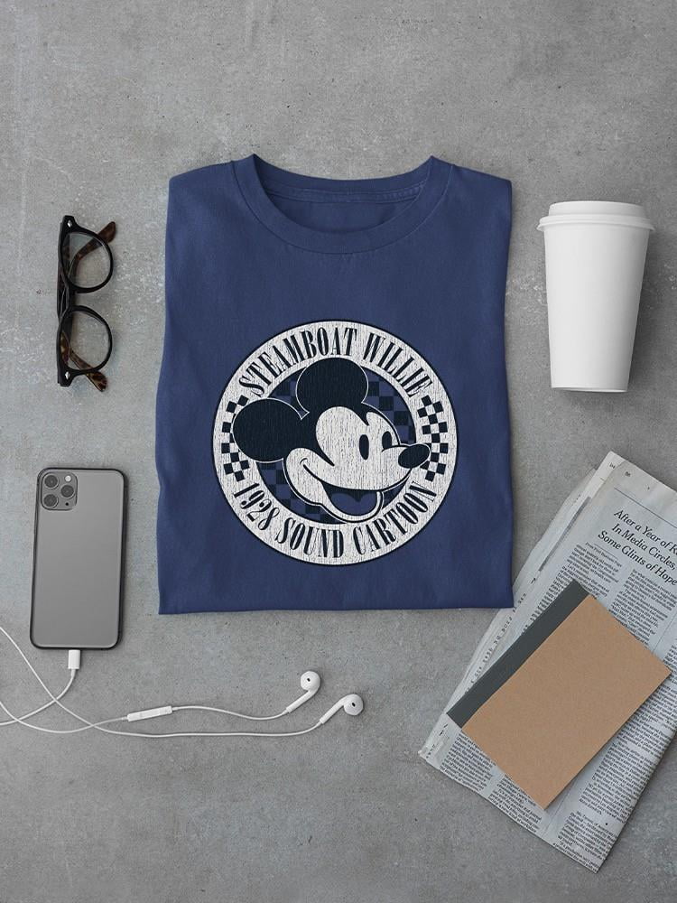 Black T-shirt with Stamp Print