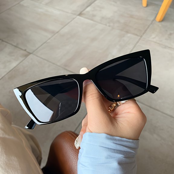 Vintage Black Cat Eye Fashion Glasses Cool Women'S Temperament Decorative Glasses Men'S Fashion Glasses