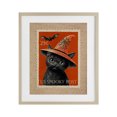 thumbnail image 1 of Vintage Black Cat Stamp Birch Framed Print Under Glass, design by Arlington Prints, 1 of 10