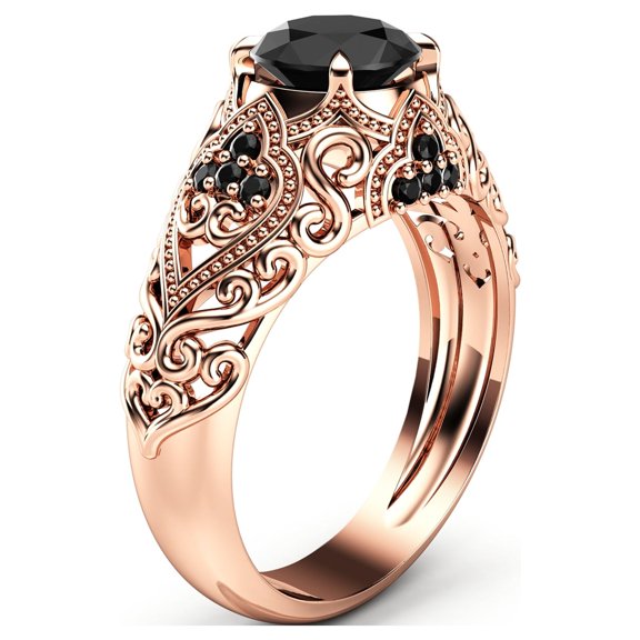 Vintage Black Diamond Ring