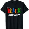 thumbnail image 1 of Vintage Black History Month Shirt Fist Women Men Shirt T-Shirt, 1 of 5