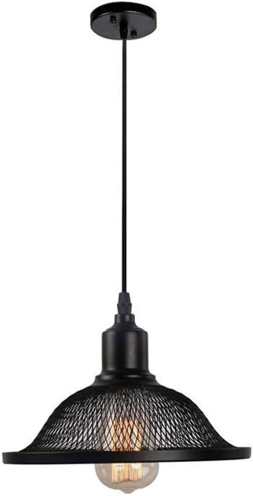 Vintage Black Metal Pendant Light Fixture for Above Sink, Retro Industrial Style Iron Pendant Lighting for Kitchen Island, American Rustic Pendant Light, Farmhouse Pendant Lamp for Over Table Shop