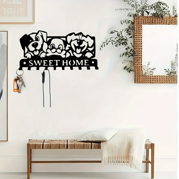 Vintage Black Metal Wall Hooks - Gothic Industrial Farmhouse Decor | Handmade Boho Shelf Hangers for Kitchen & Bathroom Organization Rustic Towel & Coat Hooks for Home Apartment Cabin Decor