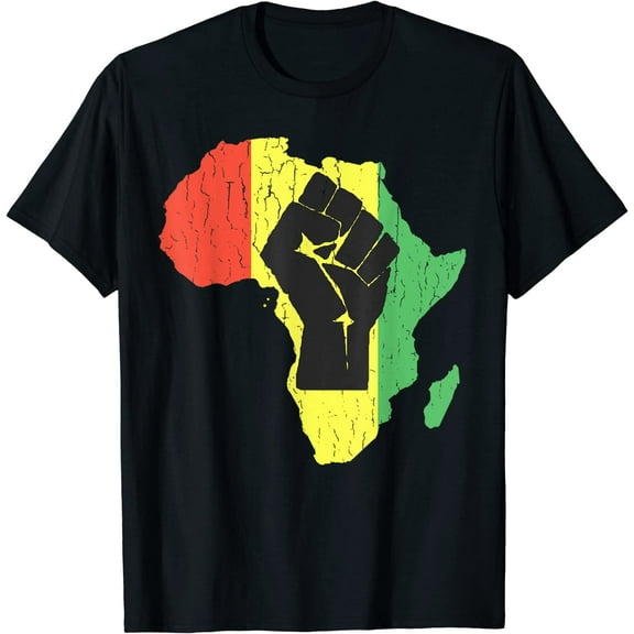 Vintage Black Power African Continent T-Shirt
