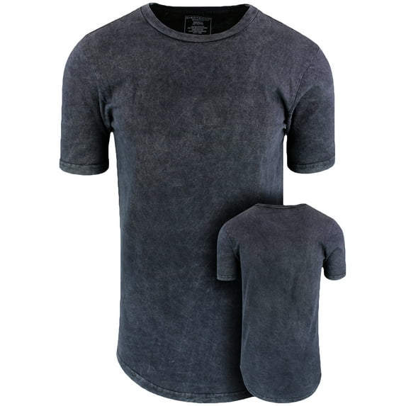 Vintage Black ShirtBANC Mens Hipster Hip Hop Long Drop Tail T Shirts