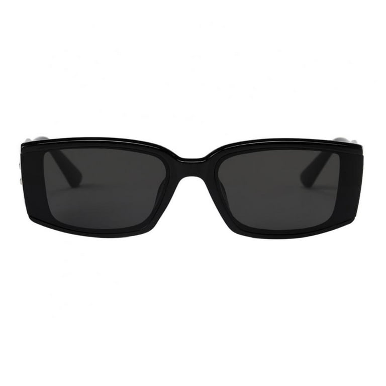 Vintage Black Square Sunglasses Women Luxury Brand Small Rectangle Sun Glasses Female Gradient Clear Mirror