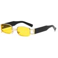 thumbnail image 1 of Vintage Black Sunglasses Women Luxury Small Rectangle Sun Glasses Men Female Gradient Clear Mirror Oculos De Sol, 1 of 6