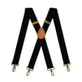 thumbnail image 1 of Vintage Black Suspenders for Men Swivel Hook Heavy Duty Adjustable Elastic Business Suit Paty, 1 of 5