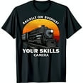 thumbnail image 1 of Vintage Black T-Shirt with Classic Engine Graphic & Sunset Design, 1 of 5
