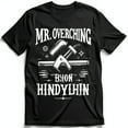 thumbnail image 1 of Vintage Black T-Shirt with Hammer Nail & Can Graphic, 1 of 5