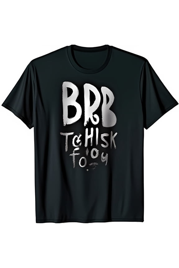 Vintage Black T-Shirt with Silver BRB to this foxy fo Graphic Design