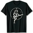 thumbnail image 1 of Vintage Black T-Shirt with Skeletal Graphic for Rock Fans, 1 of 5