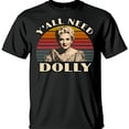 thumbnail image 1 of Vintage Black T-Shirt with Sunset Design & Y all Need Dolly Text, 1 of 5