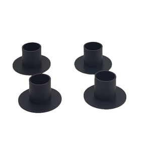 Vintage Black Wrought Iron Candle Holders Set of 4 Classic European Style Taper Candle Holders for Dining Table Centerpiece Romantic Dinner Home Decor