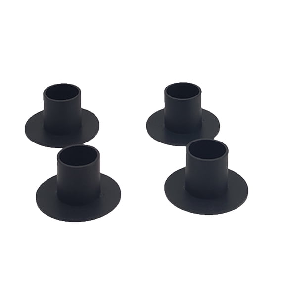 Vintage Black Wrought Iron Candle Holders Set of 4 Classic European Style Taper Candle Holders for Dining Table Centerpiece Romantic Dinner Home Decor