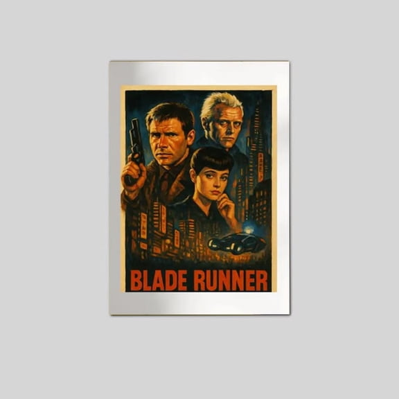 Vintage Blade Runner Movie Poster: Sci-Fi Print Poster Size 24''x36'' The Golden Shop