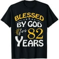 thumbnail image 1 of Vintage Blessed by God For 82 Years Old Happy 82nd Birthday T-Shirt, 1 of 5