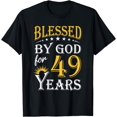 thumbnail image 1 of Vintage Blessed by God for 49 years Happy 49th Birthday T-Shirt, 1 of 3