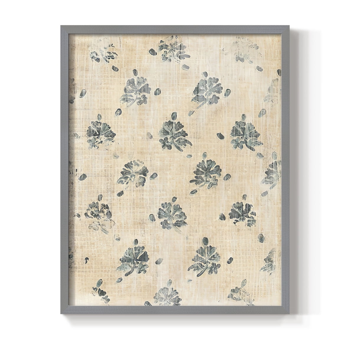 Vintage Blockprint II in Paper Solid Wood 11 x 14 Framed Print