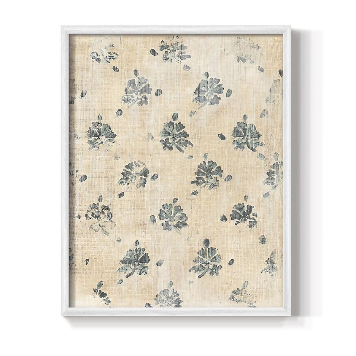 Vintage Blockprint II in Paper Solid Wood 11 x 14 Framed Print