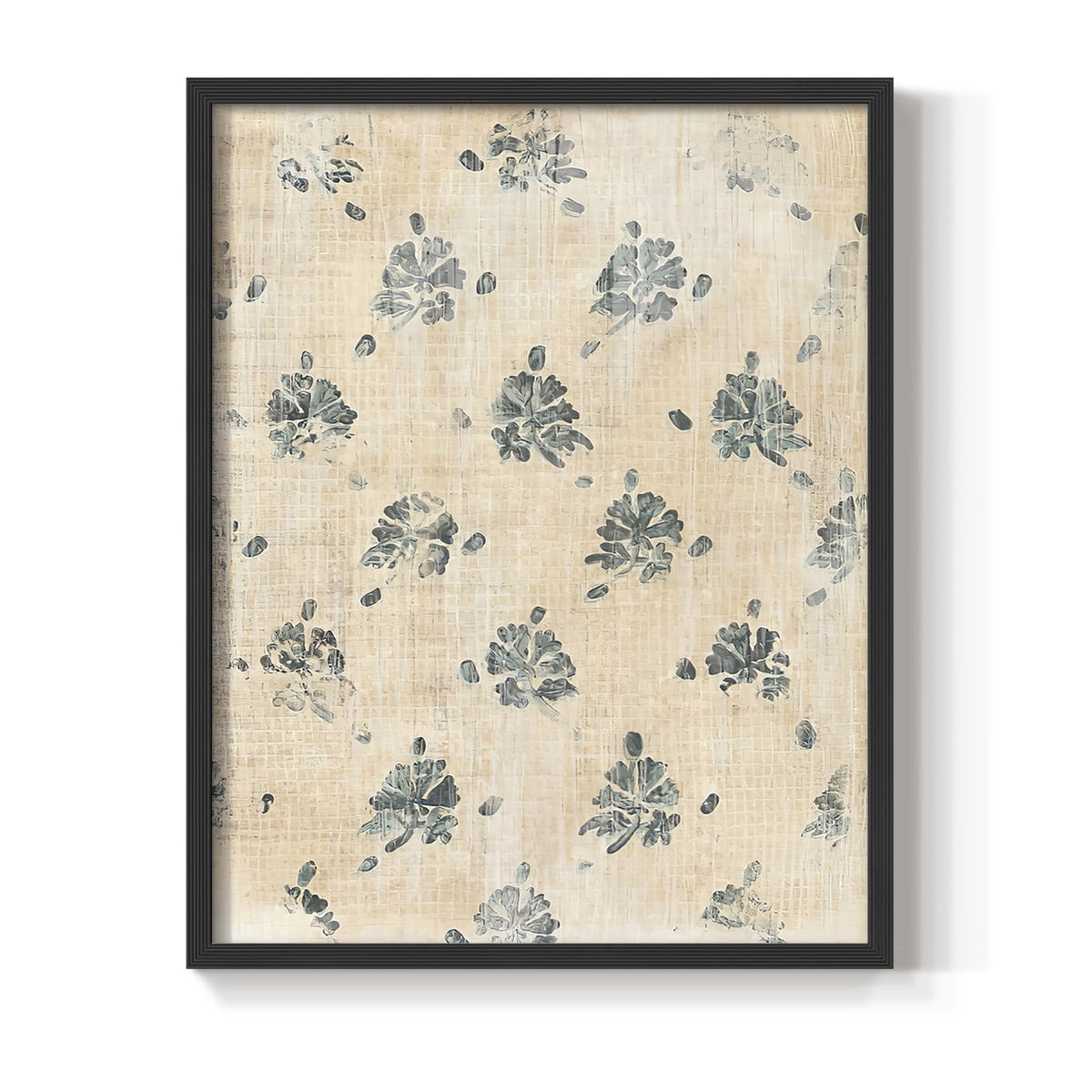 Vintage Blockprint II in Paper Solid Wood 11 x 14 Framed Print