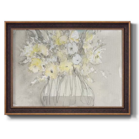 Vintage Blossoms II Premium Framed Canvas- Ready to Hang