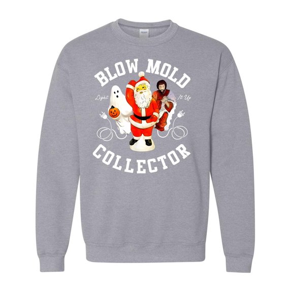 Vintage Blow Mold Collector Hobby Christmas Holiday Fun Sweatshirt