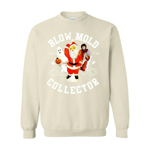 Vintage Blow Mold Collector Hobby Christmas Holiday Fun Sweatshirt