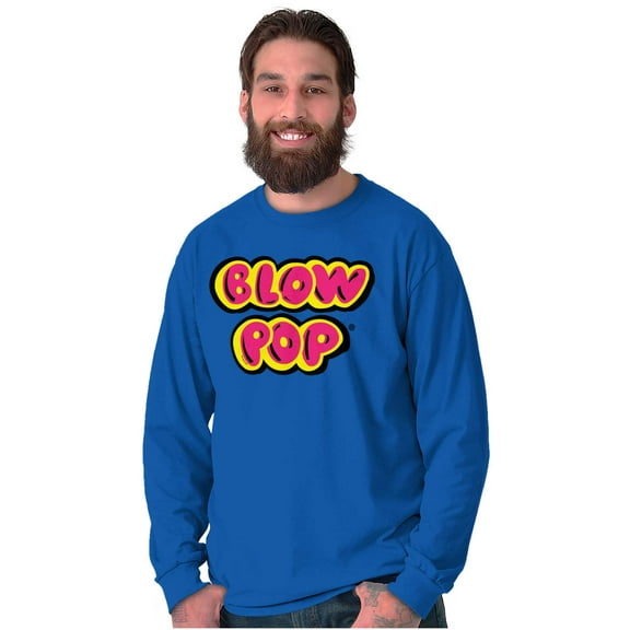 Vintage Blow Pop Cute Bubblegum Candy Unisex Plus Size Long Sleeve Shirt Brisco Brands 2X
