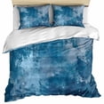 thumbnail image 1 of Vintage Blue Bedding 3 Piece Duvet Cover Set California King, Oil Painting Modern Abstract Art Soft Microfiber Comforter Cover with Zipper Closure & Pillowcases, Wrinkle & FadeResistant Quilt Cover, 1 of 9