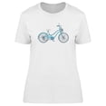 thumbnail image 1 of Vintage Blue Bicycle Design T-Shirt Women -Image by Shutterstock, Female 3X-Large, 1 of 2