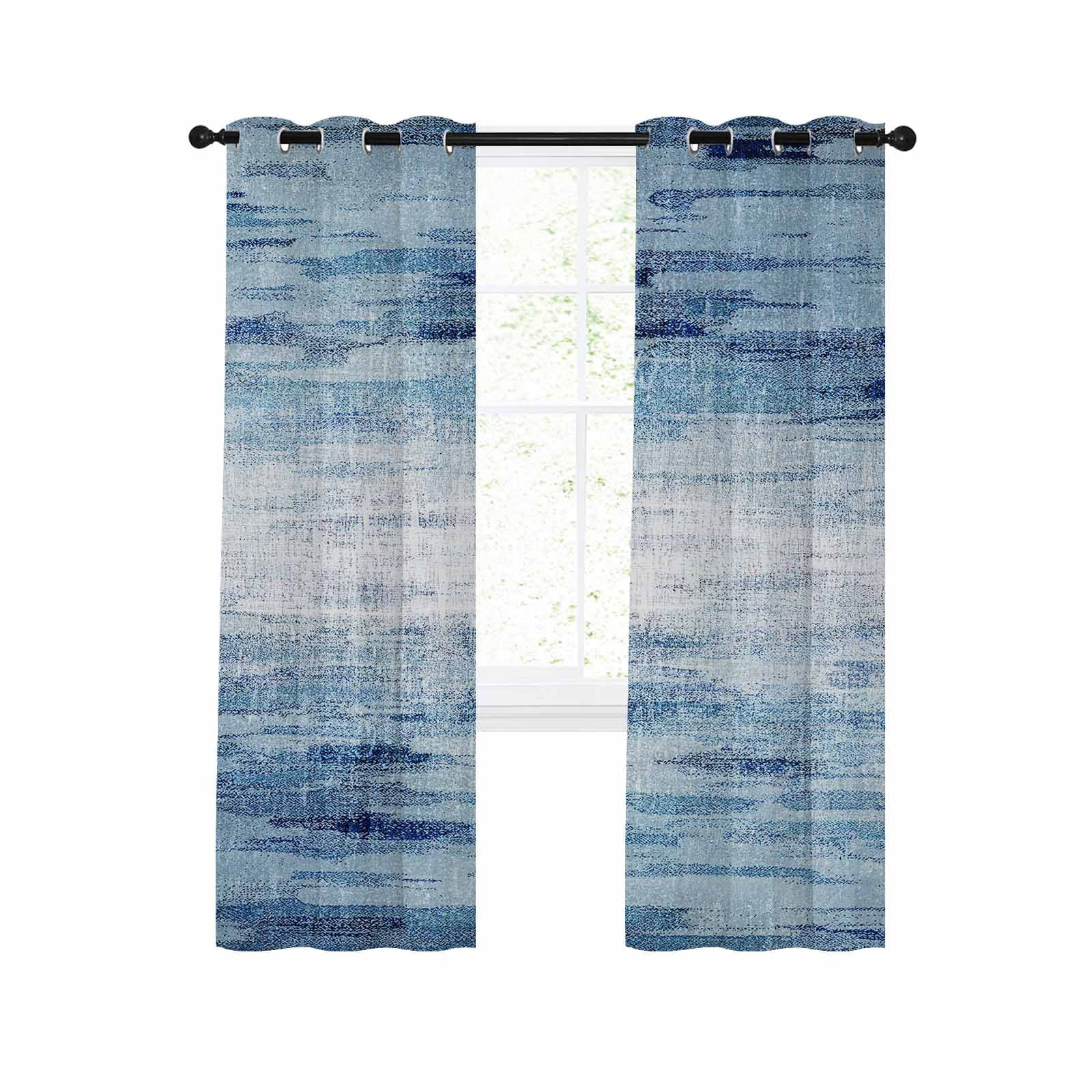 Bookshelf Pattern Blackout Curtains - Vintage Library Design Thermal Insulated Drapes 55x63 Inch