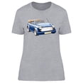 thumbnail image 1 of Vintage Blue Car Design T-Shirt Women -Image by Shutterstock, Female Large, 1 of 2