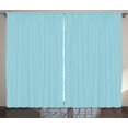 thumbnail image 1 of Ambesonne Vintage Blue Curtains 2 Panel Set, Classical Argyle, 108" x 108", Pale Blue White, 1 of 3