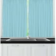 thumbnail image 1 of Vintage Blue Curtains 2 Panels Set, Entangled Square Shapes in a Diagonal Order Simple Minimalist Pattern, Window Drapes for Living Room Bedroom, 55W X 39L Inches, Baby Blue and White, by Ambesonne, 1 of 2