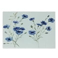 thumbnail image 1 of Vintage Blue Cutting Board, Bundles of Blue Carniation Flowers with Tiny Buds Watercolor Design, Decorative Tempered Glass Cutting and Serving Board, Small Size, Violet Blue and Khaki, by Ambesonne, 1 of 1