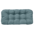 thumbnail image 1 of Vintage Blue Wicker Settee Cushion 44 x 19 in Blue Green, 1 of 6