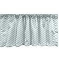 thumbnail image 1 of Ambesonne Vintage Blue Valance Pack of 2, Synchronous Blue Line, 54"X18", Pale Blue White, 1 of 4