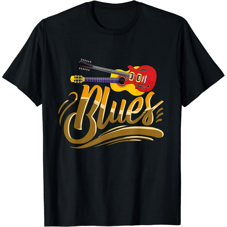 Guitar Player T Shirt Blues Music Guitar Player T Shirt Blues Music