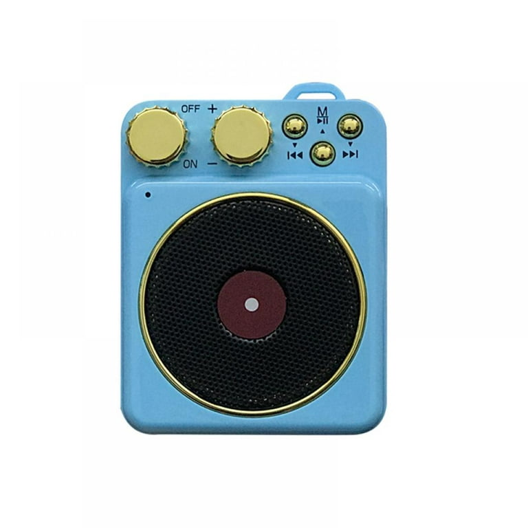 Vintage Bluetooth Small Speaker, FM Radio, Old Fashioned Classic Style,  Full Frequency High Volume, Bluetooth 5.0 Wireless Connection,TF Card And  MP3