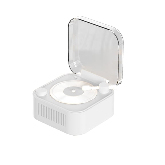 Vintage Bluetooth Speaker, Mini Record Player Cute Cordless Speaker for Outdoor Indoor Home Desk Office Use
