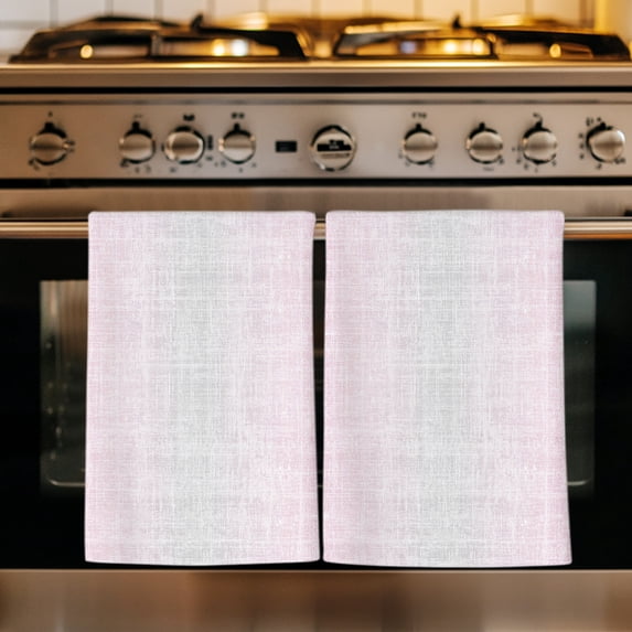 Vintage Blush Pink Gray Kitchen Towels Set of 4, Abstract Linen Texture Modern Absorbent Dish Towels for Kitchen, Microfiber Hand Towel, Quick Drying Tea Towel for Cleaning Decorative Dishcloths